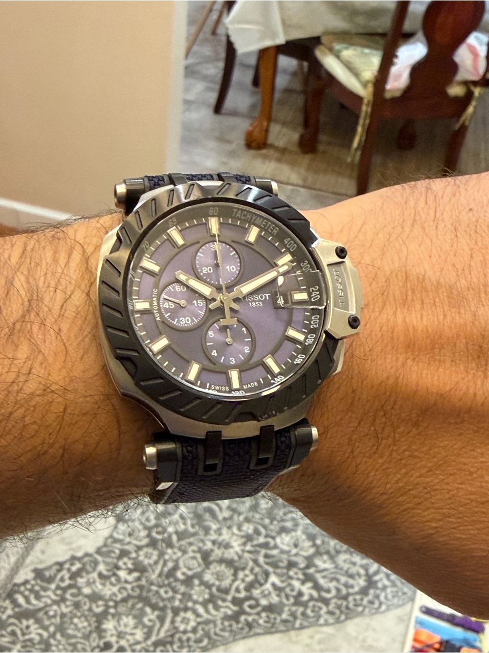 Tissot T-Race Automatic Chronograph Blue Dial Men's Watch T115.427.27.041.00